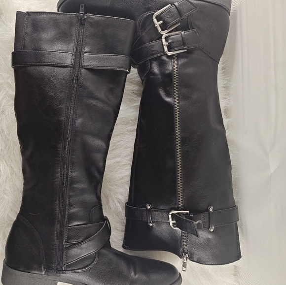 Fergalicious By Fergie Knee High Riding Both side zipper Boots Women's size 11M - Picture 3 of 15